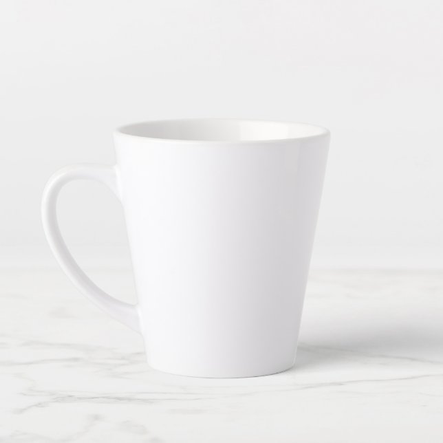 Caneca De Café Latte 12 Oz - Lata Branca (Esquerda)