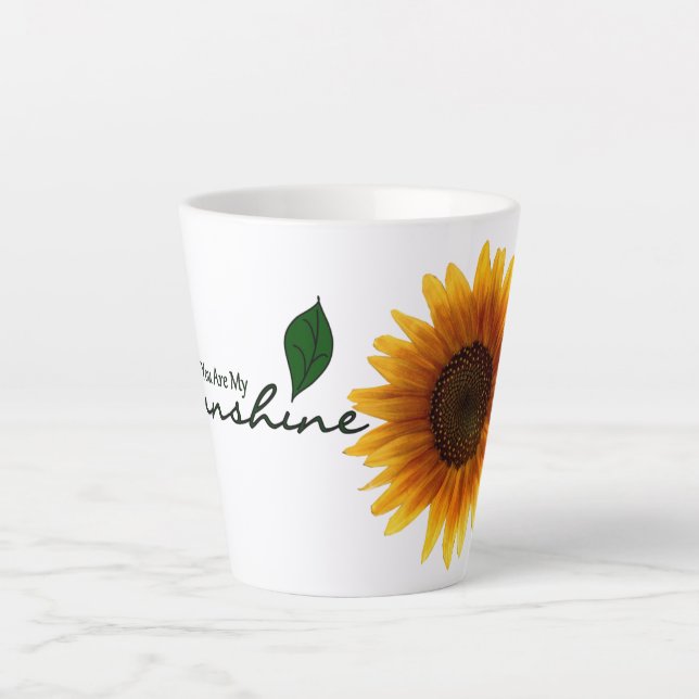 Caneca De Café Latte 12 oz. Latte Mug - Você É Meu Sol (Frente)