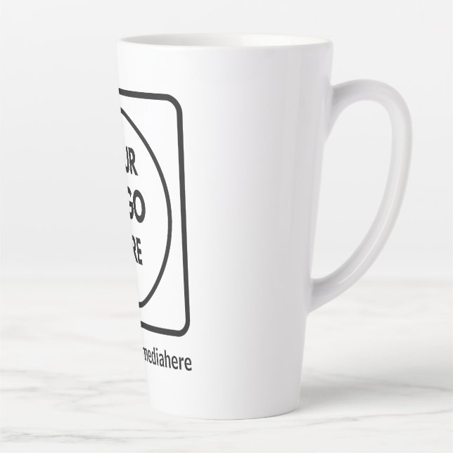 Caneca De Café Latte 17oz Custom Logo Tall Latte No Min Promo mug (Direita)