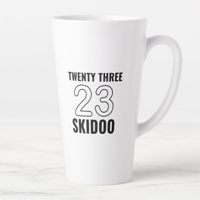 Caneca De Café Latte 23 skidoo (Direita)