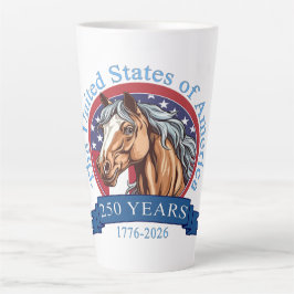 Caneca De Café Latte 250º aniversário dos Estados Unidos