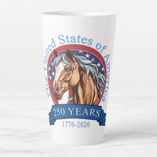 Caneca De Café Latte 250º Aniversário dos Estados Unidos