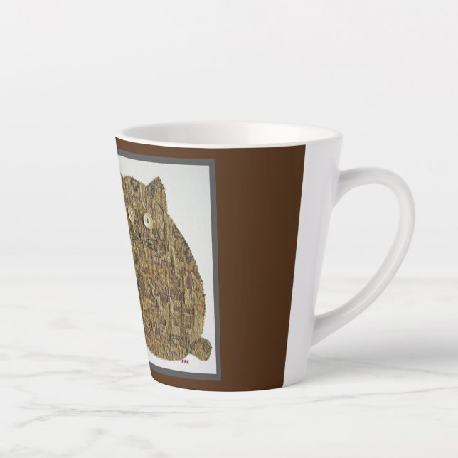 Caneca De Café Latte 2 Gatos Gordos #1 (Direita)