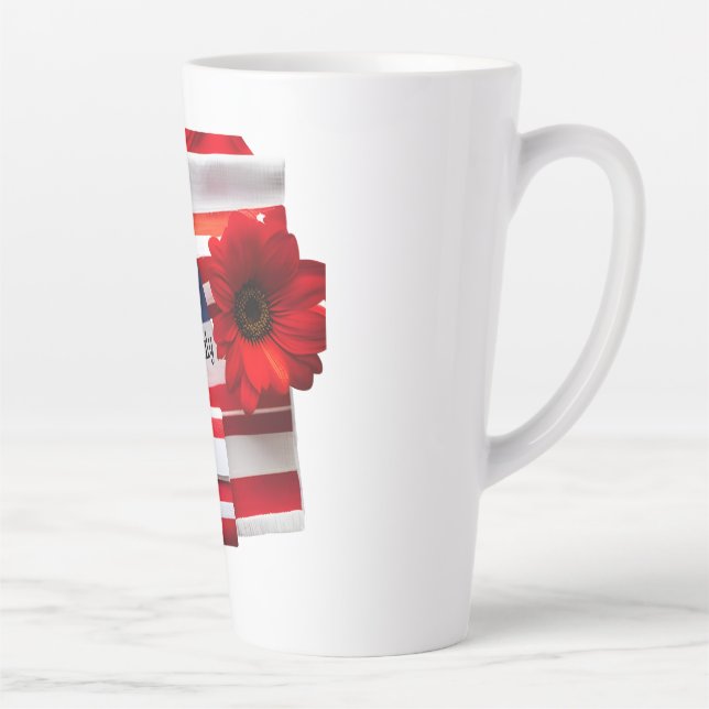 Caneca De Café Latte 4 de julho Mug (Direita)