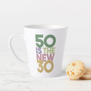 Caneca De Café Latte 50 é o novo 30 - 50º presente de aniversário essen