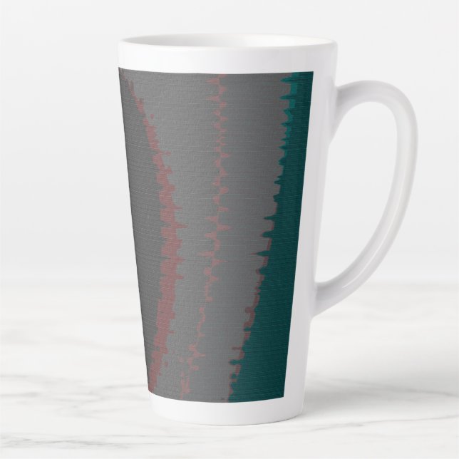 Caneca De Café Latte 906 O Mundo É Abstrato (Direita)