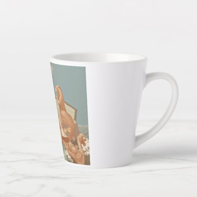 Caneca De Café Latte A arte náutica Merchant em naufrágio (Direita)