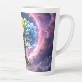 Caneca De Café Latte A Árvore Celestial dos Reinos Eternos