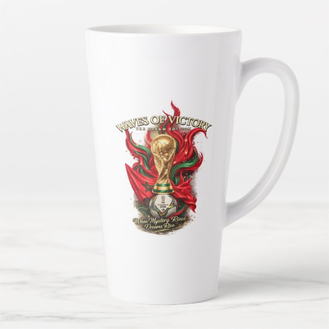 Caneca De Café Latte A Atmosfera da Copa do Mundo (Direita)