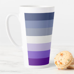 Caneca De Café Latte A bandeira do orgulho lésbico butch da SlipperyJoe