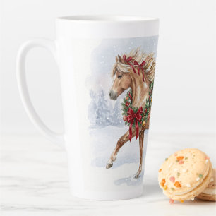 Caneca De Café Latte A Equipe de Natal- Maggie e Nari
