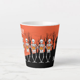 Caneca De Café Latte A Equipe Esqueleto