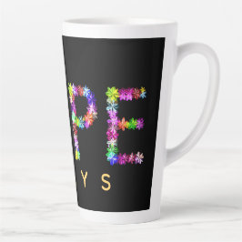 Caneca De Café Latte A Esperança Nunca Desvanece | Esperança Inspirador