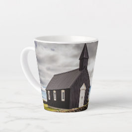 Caneca De Café Latte A Igreja Negra De Budir, Islândia