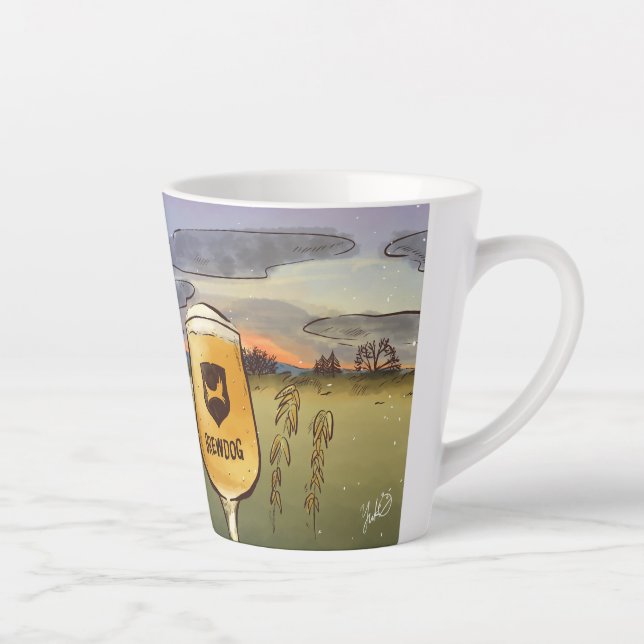 Caneca De Café Latte A Journey Through the UK London (Direita)