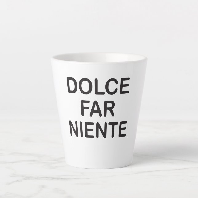 Caneca De Café Latte A latte mug with lettering  (Frente)