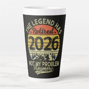 Caneca De Café Latte A Lenda se Aposentou 2026 Não é Meu Problema