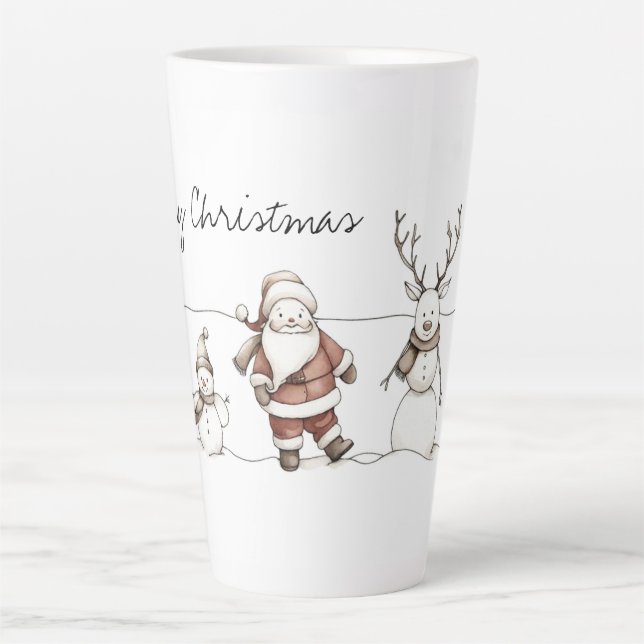 Caneca De Café Latte A Line of Holiday Cheer (Frente)