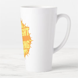 Caneca De Café Latte A Luz do Dia Está se Esgotando