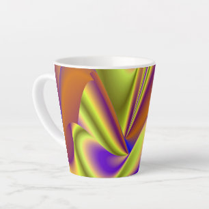 Caneca De Café Latte A Mágica do Verão, Abstrato 3D Art