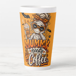 Caneca De Café Latte "A mamãe precisa de café."