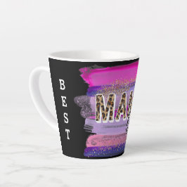Caneca De Café Latte A Melhor Vida Da Mãe Nunca Personalizou