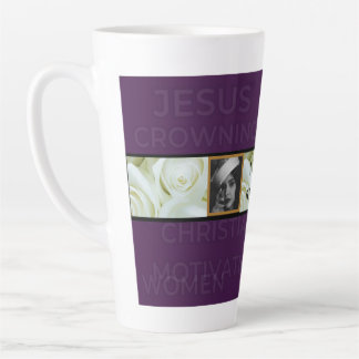 Caneca De Café Latte A Mulher vencedora Jumble Mug