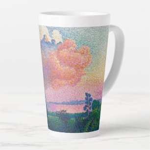 Caneca De Café Latte A Nuvem Rosa, pintura de Henri-Edmond Cross
