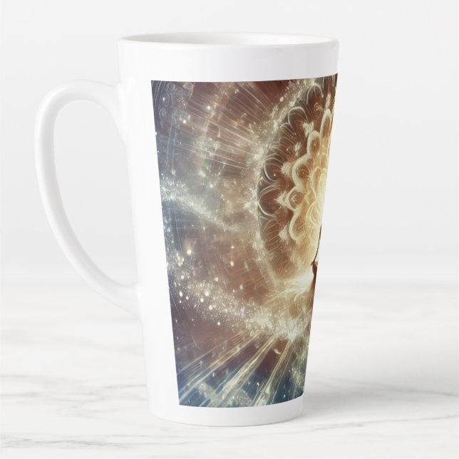 Caneca De Café Latte A Onda de Conclusão (Esquerda)