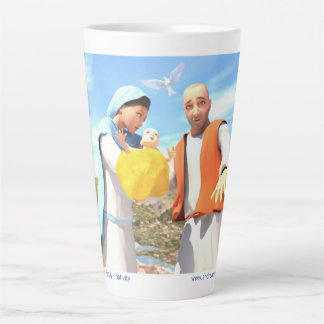Caneca De Café Latte A Santa Família - Natividade