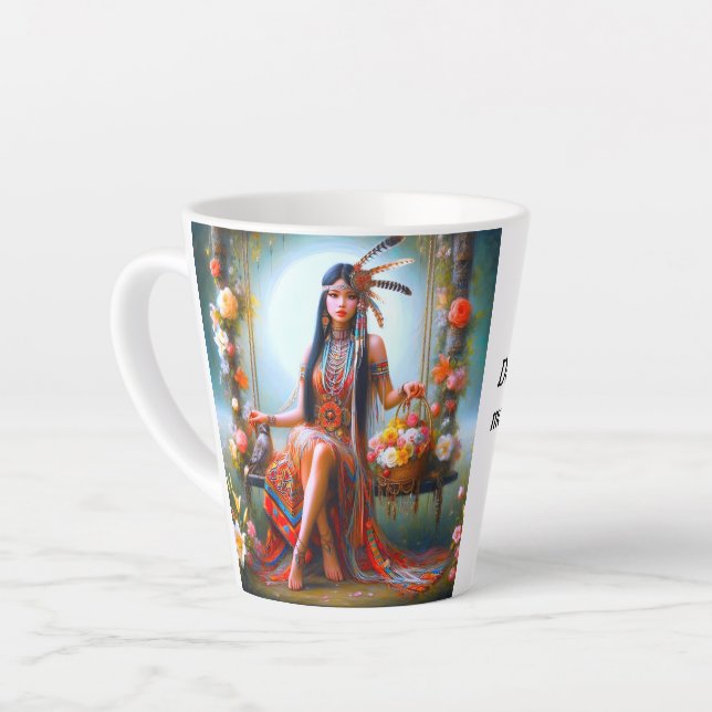 Caneca De Café Latte A Taça de Afetação: Sip, Smile, Repita (Ângulo esquerdo)