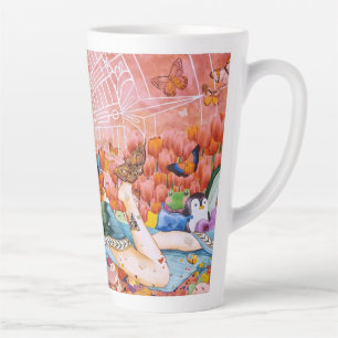 Caneca De Café Latte A Tarde
