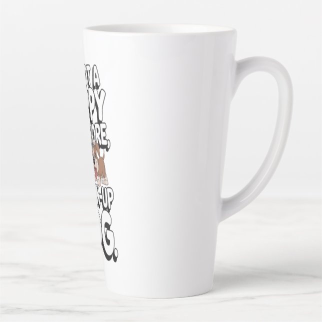 Caneca De Café Latte A Viagem do Cachorro Crescido (Direita)