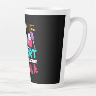 Caneca De Café Latte A Vida É Muito Curto Para Ter Unhas Chatas