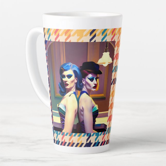 Caneca De Café Latte A vida é um Arrasto (Ângulo esquerdo)