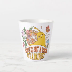 Caneca De Café Latte A vida não é uma corrida, é uma jornada