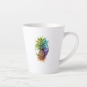 Caneca De Café Latte Abacaxi