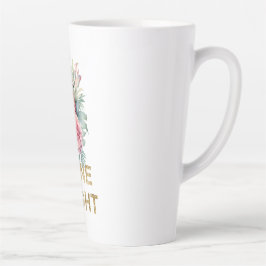 Caneca De Café Latte Abacaxi Brilhante Dourado
