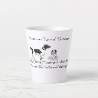 Caneca De Café Latte Abastecendo as primeiras manhãs & cães de caça