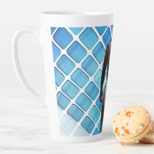 Caneca De Café Latte abdômen definido de homem musculoso da SlipperyJoe