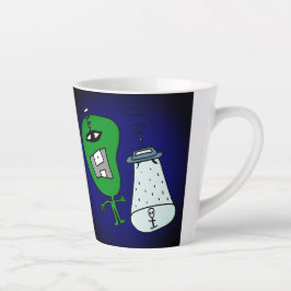 Caneca De Café Latte abdução alienígena
