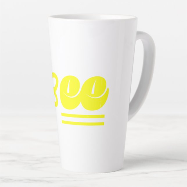 Caneca De Café Latte Abelha (Ângulo direito)