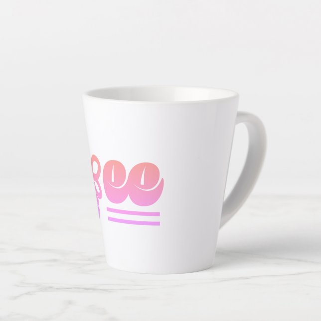 Caneca De Café Latte Abelha (Ângulo direito)