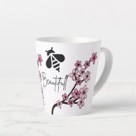 Caneca De Café Latte abelha bela