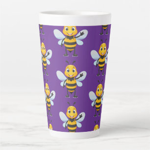 Caneca De Café Latte Abelha-europeia