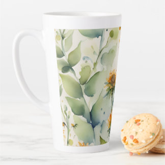 Caneca De Café Latte Abelhas Dançando Tall Mug