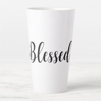 Caneca De Café Latte Abençoado