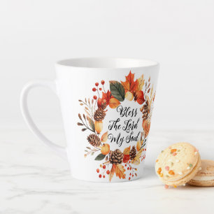 Caneca De Café Latte Abençoe O Senhor Mug