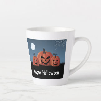 Caneca De Café Latte Abóboras Halloween