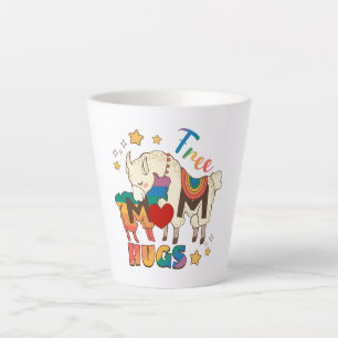 Caneca De Café Latte Abraços de Mãe Grátis - Abraço do Orgulho LGBTQ do